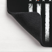 Tapis De Souris Drapeau américain rétro Autisme conscience oncle (Coin)