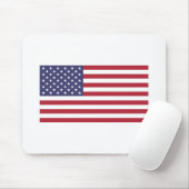 Tapis De Souris Drapeau américain rouge blanc et bleu (Avec souris)