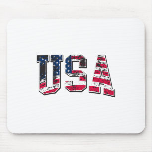 Tapis De Souris Drapeau américain Vintage