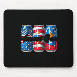 Tapis De Souris Drapeau américain vintage américain 4 juillet
