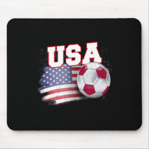 Tapis De Souris Drapeau américain vintage T S ballon de football