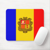 Tapis De Souris drapeau andorra mousepad (Avec souris)