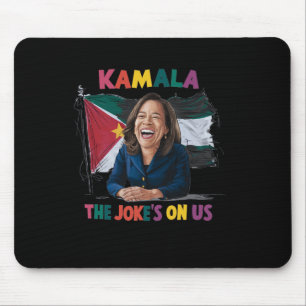 Tapis De Souris Drapeau Anti Kamala Harris Palestine