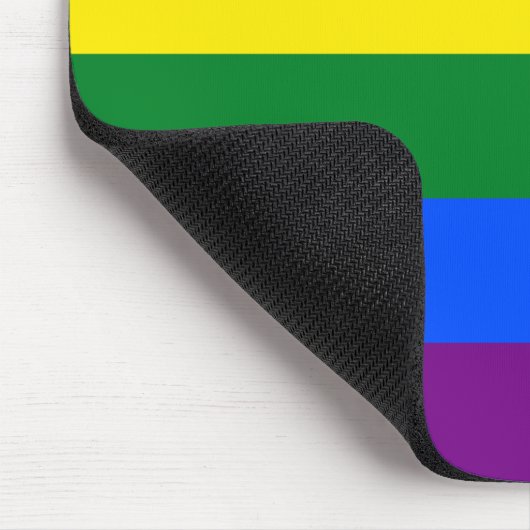 Tapis De Souris Drapeau arc-en-ciel (LGBT) (Coin)