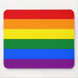 Tapis De Souris Drapeau arc-en-ciel LGBT de la fierté gay