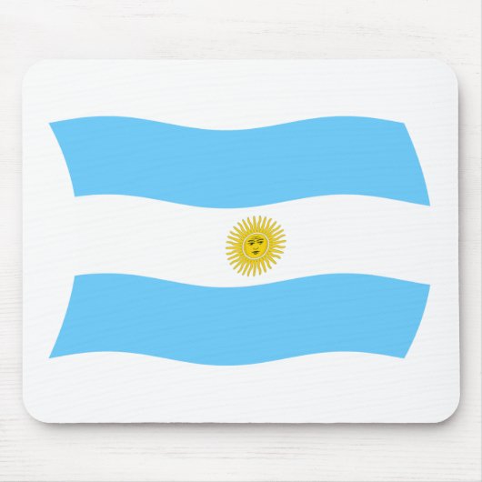 Tapis De Souris Drapeau argentin Mousepad (Devant)