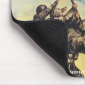 Tapis De Souris Drapeau augmentant au-dessus d'Iwo Jima (Coin)