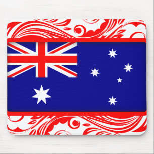 Tapis De Souris Drapeau australien stylisé