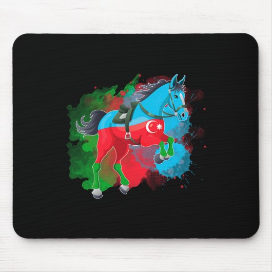 Tapis De Souris Drapeau Azerbaïdjan (Devant)