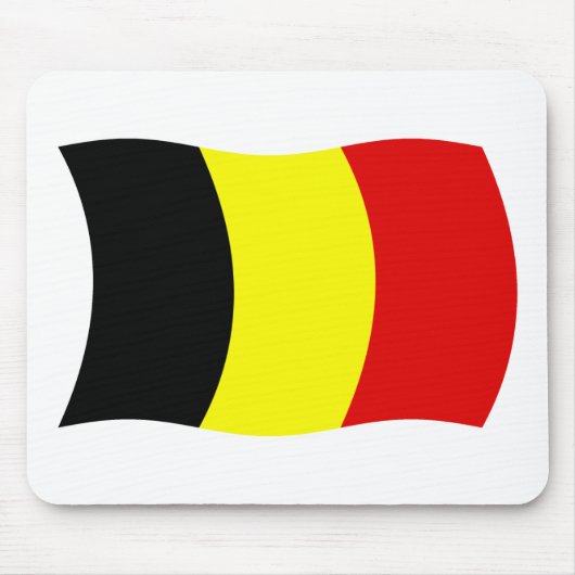 Tapis De Souris Drapeau belge Mousepad (Devant)
