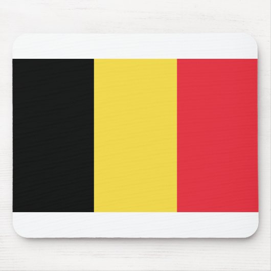 Tapis De Souris Drapeau Belgique (Devant)
