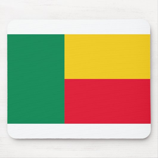 Tapis De Souris Drapeau Bénin (Devant)