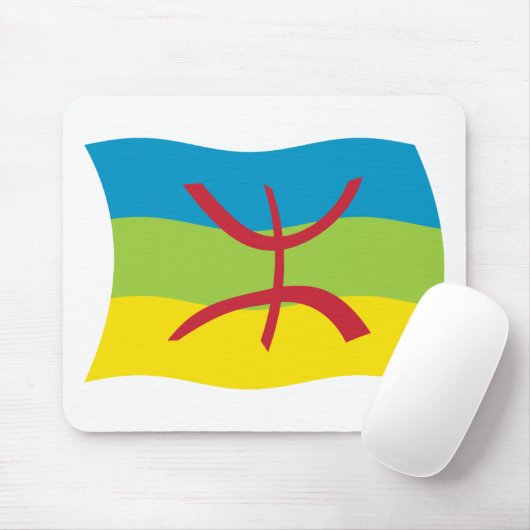 Tapis De Souris Drapeau berbère Mousepad (Avec souris)