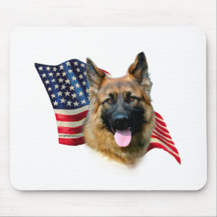 Tapis De Souris Drapeau berger allemand