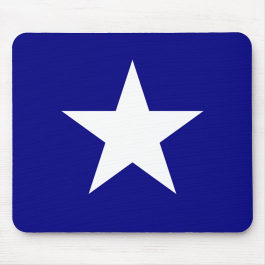 Tapis De Souris Drapeau bleu Bonnie avec Lone White Star Pad (Devant)