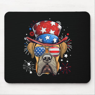 Tapis De Souris Drapeau Boerboel Patriotic Usa 4 juillet Amoureux