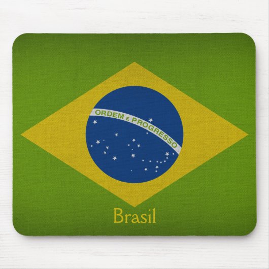Tapis De Souris Drapeau Brasil (Devant)