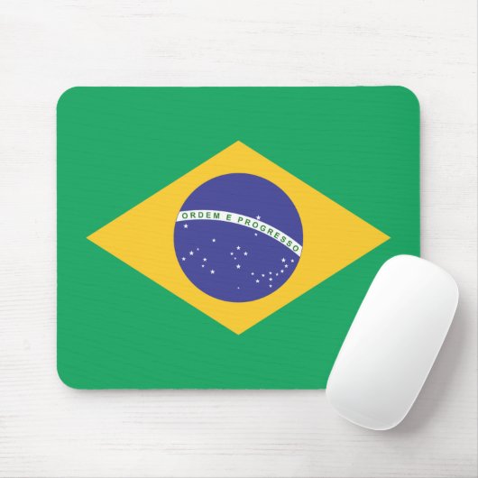 Tapis De Souris Drapeau Brasil (Avec souris)