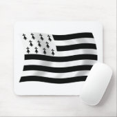 Tapis De Souris Drapeau breton Mousepad (Avec souris)