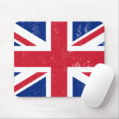 Tapis De Souris Drapeau britannique BRITANNIQUE de l'anglais de la (Avec souris)