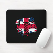 Tapis De Souris Drapeau Bulldog Union Jack (Avec souris)
