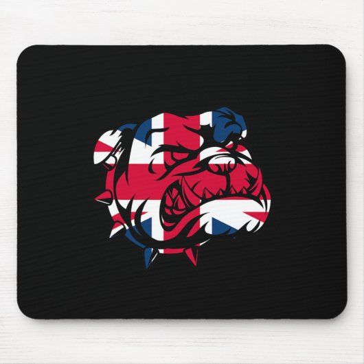 Tapis De Souris Drapeau Bulldog Union Jack (Devant)