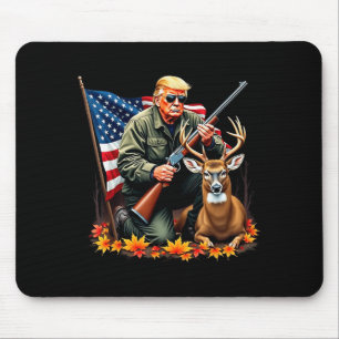 Tapis De Souris Drapeau camouflage vintage saison de chasse au cer