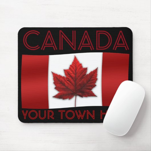 Tapis De Souris Drapeau Canada Mousepad Canada Maple Leaf Mousepad (Avec souris)
