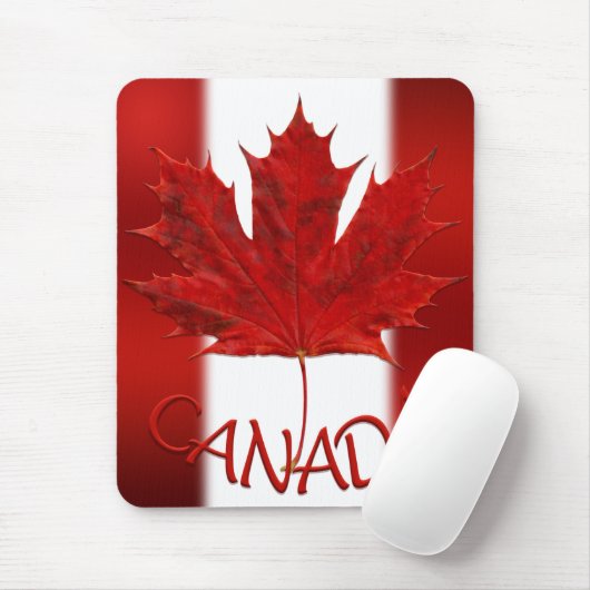 Tapis De Souris Drapeau Canada Mousepad Canada Maple Leaf Mousepad (Avec souris)