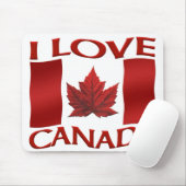 Tapis De Souris Drapeau Canada Mousepad I Love Canada Mousepad (Avec souris)