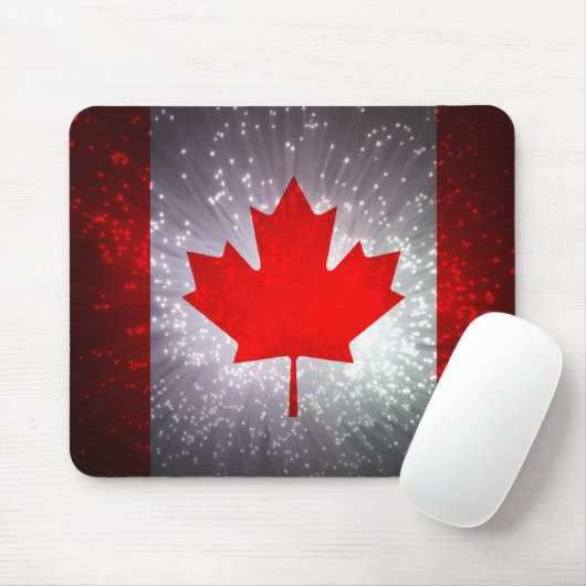 Tapis De Souris Drapeau canadien (Avec souris)