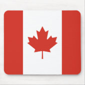 Tapis De Souris Drapeau canadien (Feuille d'érable) (Canada) (Devant)