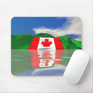 Tapis De Souris Drapeau Canadien Terre
