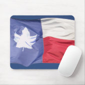 Tapis De Souris Drapeau canadien-texan (Avec souris)