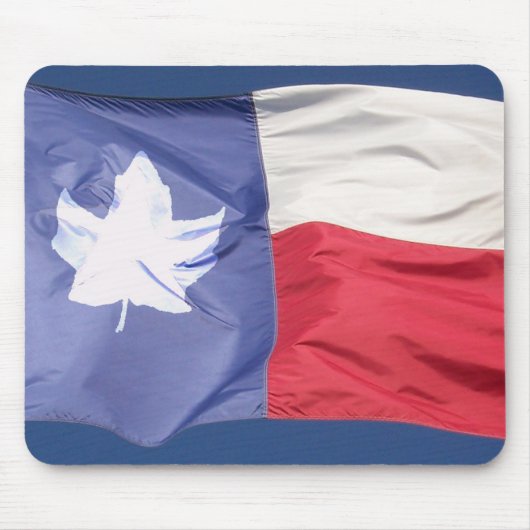Tapis De Souris Drapeau canadien-texan (Devant)