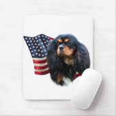 Tapis De Souris Drapeau Cavalier King Charles Spaniel (Avec souris)