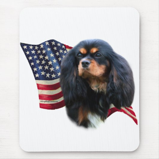 Tapis De Souris Drapeau Cavalier King Charles Spaniel (Devant)