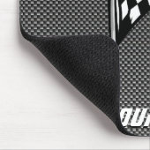 Tapis De Souris Drapeau Checkered de sembler de fibre de carbone (Coin)