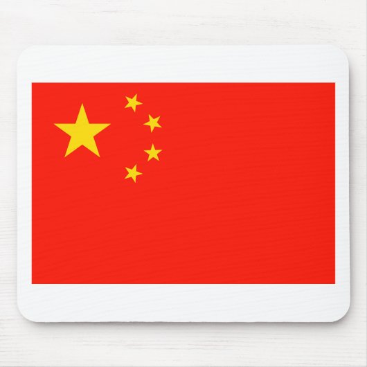 Tapis De Souris Drapeau Chine - Haute qualité (Devant)
