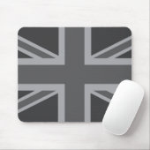 Tapis De Souris Drapeau classique noir gris d'Union Jack les (Avec souris)