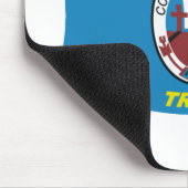 Tapis De Souris Drapeau Coeur d'Alene Mousepad (Coin)