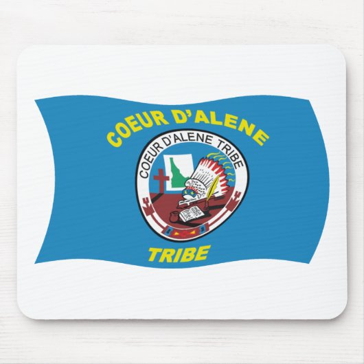 Tapis De Souris Drapeau Coeur d'Alene Mousepad (Devant)