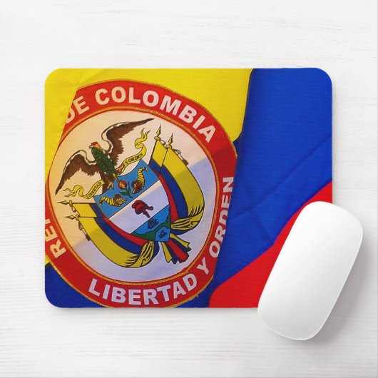Tapis De Souris Drapeau colombien Mousepad (Avec souris)