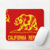 Tapis De Souris Drapeau communiste rouge de la République populair (Avec souris)