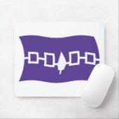 Tapis De Souris Drapeau confédératif iroquois Mousepad (Avec souris)