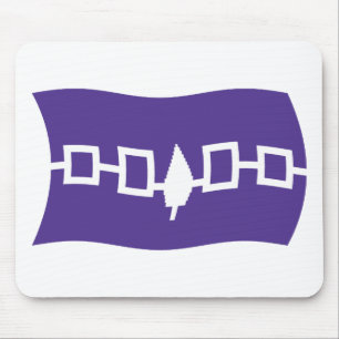 Tapis De Souris Drapeau confédératif iroquois Mousepad