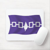 Tapis De Souris Drapeau confédératif iroquois Mousepad (Avec souris)