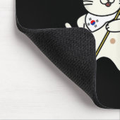 Tapis De Souris Drapeau Coréen Et Chat Corée Du Sud (Coin)