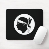 Tapis De Souris Drapeau corse Mousepad (Avec souris)