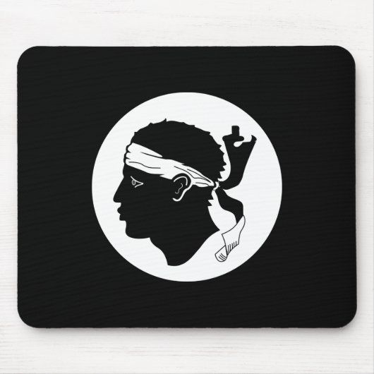 Tapis De Souris Drapeau corse Mousepad (Devant)